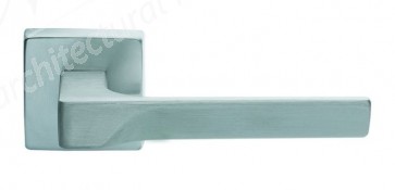 Carlisle Flash Lever on Square Rose - Satin Chrome