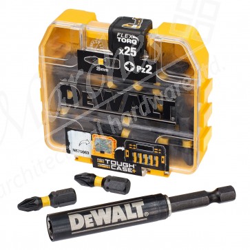 Dewalt Extreme Flextorq PZ2 Impact Bits (25) + Magnetic Holder