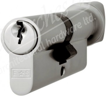 Eurospec 50/50 Euro Cylinder / Thumbturn Keyed Alike - Satin Chrome