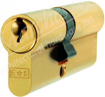 Eurospec 55/55 Euro Cylinder Keyed Alike - Polished Brass