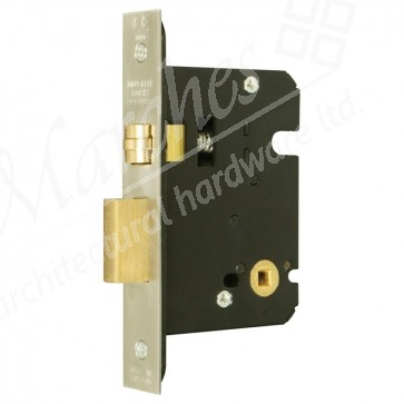 Roller Bathroom Lock Polished Brass