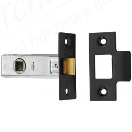 Tubular Mortice Latch - Black (Various Sizes)