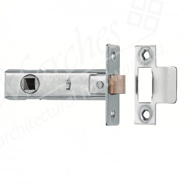 Tubular Mortice Latch - Nickel (Various Sizes)