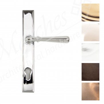 Newbury Slimline Lever Espag Lock Set (92mm Centres) Various Finishes