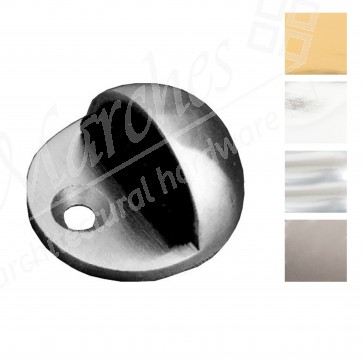 Oval Door Stop - Floor Mounted - Various Finishes