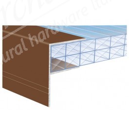 Exitex - Aluminium F-Section Brown - Various Sizes
