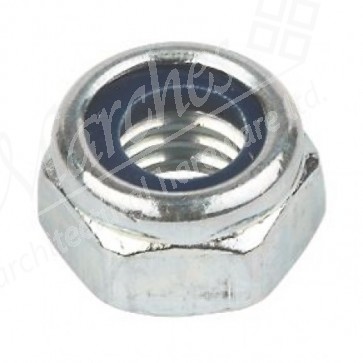 Hexagonal Locking Full Nut - Bright Zinc Plated