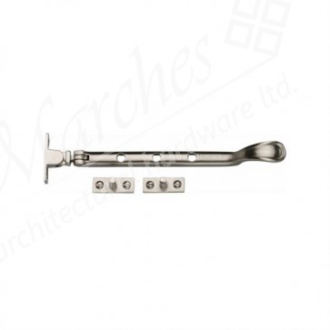 Victorian Casement Window Stays - Satin Nickel  - Various Sizes