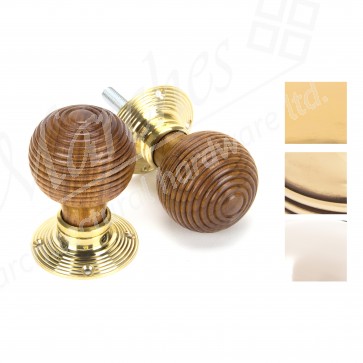 Rosewood Beehive Mortice/Rim Knob Sets - Various Finishes