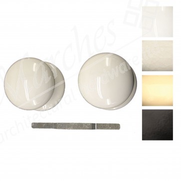 Porcelain Mortice Knob Set 60mm - Various Finishes