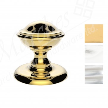 Round Centre Door Knob - Various Finishes