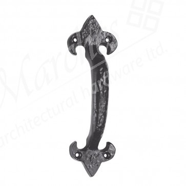 Fleur De Lys Pull Handle - Black - Various Sizes