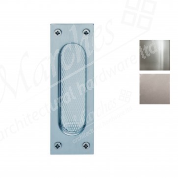 Flush Pull Handle (Grade 304 Steel) 120 x 40 mm - Various Finishes 