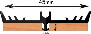 Exitex - RAG/45/GL Groove Located Rafter Gasket - Various Lengths