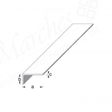 Unequal Sided Angle Profile - Silver Anodised Aluminium