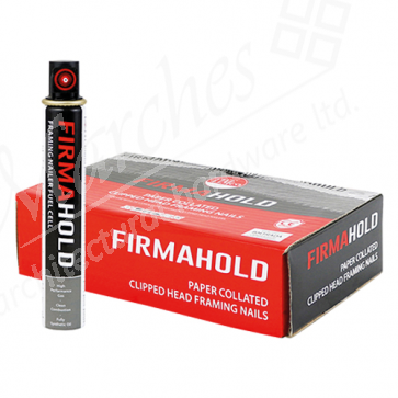 Firmahold Collated Clipped A2 SS Brad Nails With Fuel Cells (1100 + 1 Cells) Ring Shank - 2.8 x 50mm
