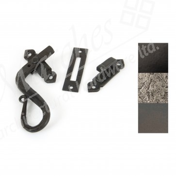 Locking Handed Shepherd's Crook Fastener - Various Finishes