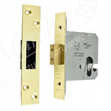 Euro Profile Dead Locks Brass - Various Sizes