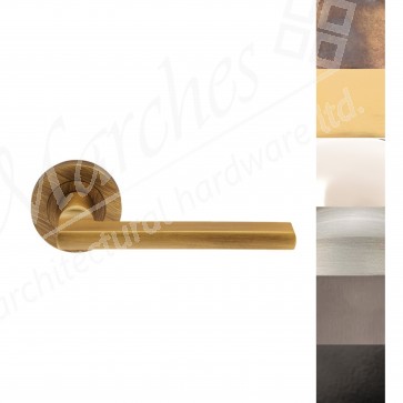 Trentino Lever Handle on Rose - Various Finishes
