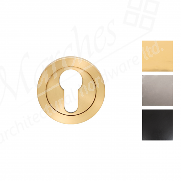 Euro Escutcheon (SS Grade 304) - Various Finishes 