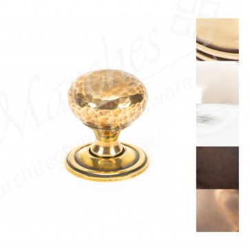 Hammered Mushroom Cabinet Knob 32mm - Various Finishes