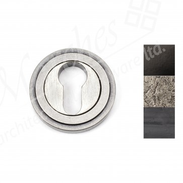 Round Euro Escutcheon (Art Deco) - Various Finishes