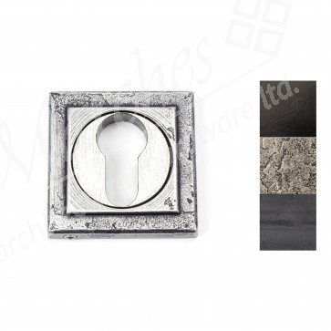 Round Euro Escutcheon (Square) - Various Finishes