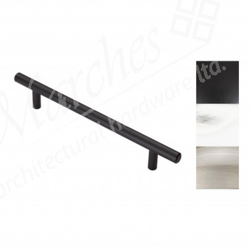 Steel T-Bar Handle 220mm (160cc) - Various Finishes