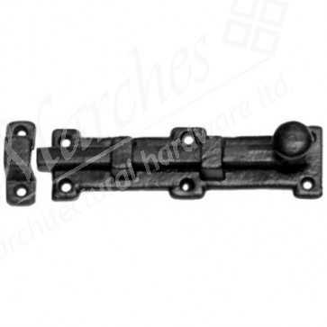 Kirkpatrick 1155 Straight Knob Door Bolt - Black Antique - Various Sizes