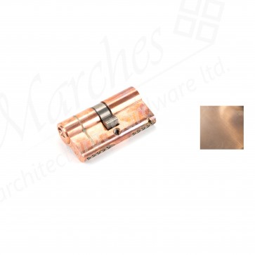 5pin Double Euro Cylinder Polished Bronze - Various Sizes