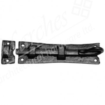 Kirkpatrick 1156 Straight Monkeytail Door Bolt - Black Antique - Various Sizes