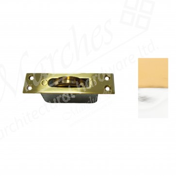 Square Ended Sash Pulley - Various Finishes