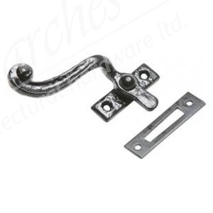 Kirkpatrick Rosehead Fastener (838) with Hook Plate - Black