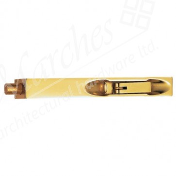 Lever Action Flush Bolt - Polished Brass - Various Sizes