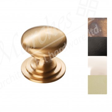 25mm Ø Victorian Cupboard Knob - Various Finishes