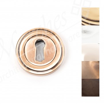 Round Escutcheon (Art Deco) - Various Finishes