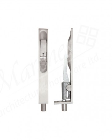 Lever Action Flush Bolt - Satin Stainless Steel - Various Sizes