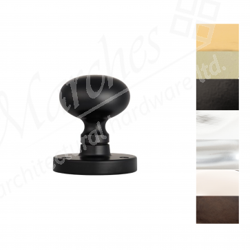 Mushroom Mortice Knob Set (Half Sprung) 52mm - Various Finishes