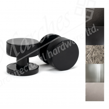 Brompton Mortice/Rim Knob Set (Plain) - Various Finishes