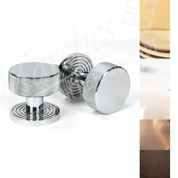 Brompton Mortice/Rim Knob Set (Beehive) - Various Finishes