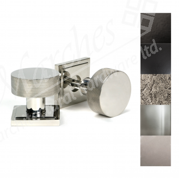 Brompton Mortice/Rim Knob Set (Square) - Various Finishes