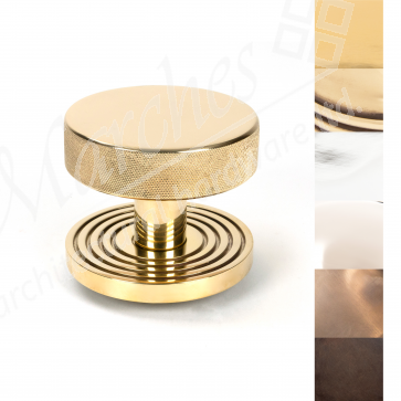 Brompton Centre Door Knob (Beehive) - Various Finishes