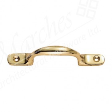 Sash Pull Handle, Polished Brass - Various Sizes
