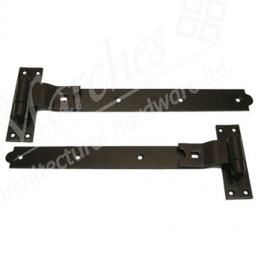 Cranked Hook & Band Hinges - Epoxy Black