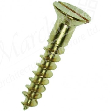 No. 7 Gauge Solid Brass Screws (length 3/4-1.1/4")