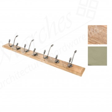 Natural Smooth Hook Racks- Various Finishes & Styles