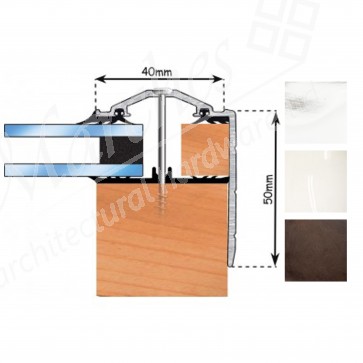 Exitex - Capex 40 with Gasket (Rag 45) Gable End Finishing Profile - Various Finishes