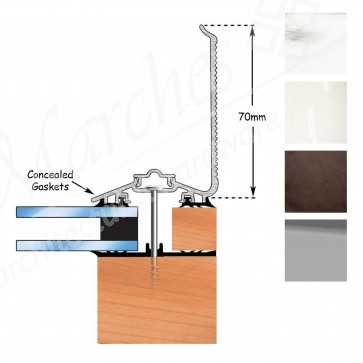 Exitex - Capex 50 with Gasket (Rag 45) Wall Finishing Profile Various Lengths & Finishes
