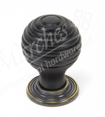 Beehive Cabinet Knob 35mm - Ebony and AB