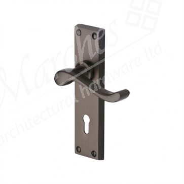 Scroll Lever on Backplate - Matt Bronze